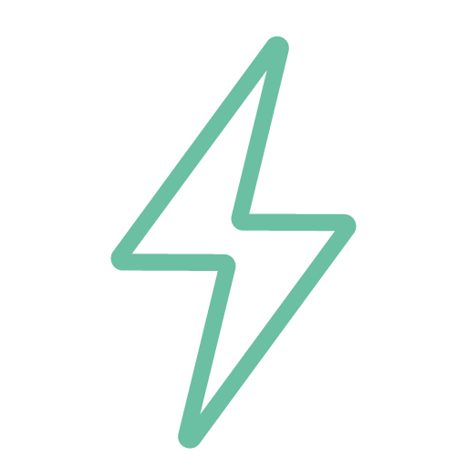 Pictogramme représentant un éclair associé au diagnostic "Electricité".